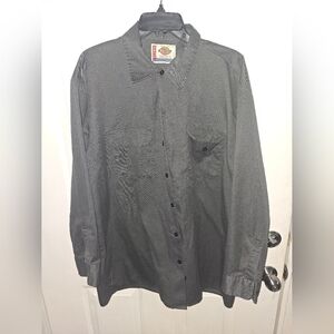 Dickies Men’s XL Long Sleeve Work Shirt Gray